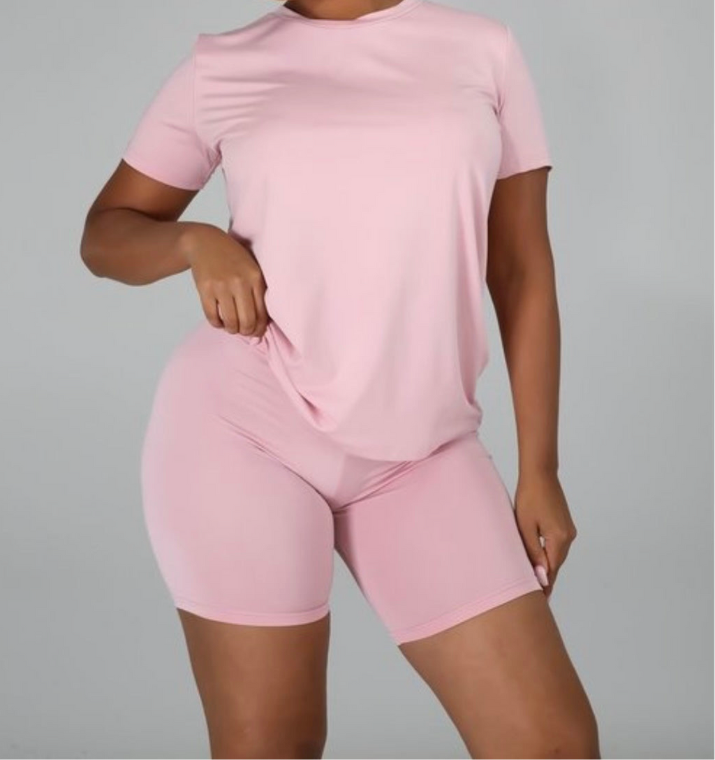 Simple Me Tummy Control Lounge Shorts Set