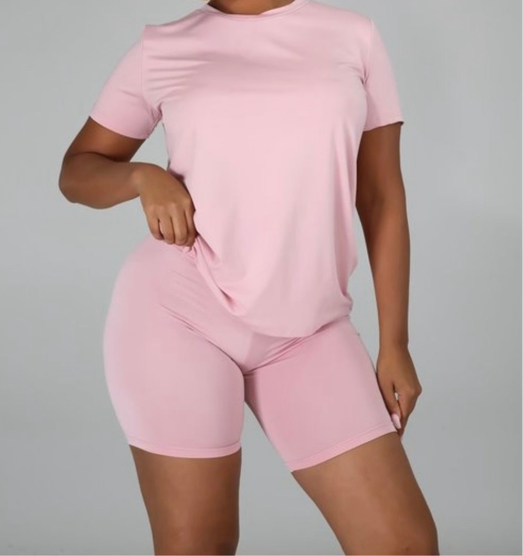 Simple Me Tummy Control Lounge Shorts Set