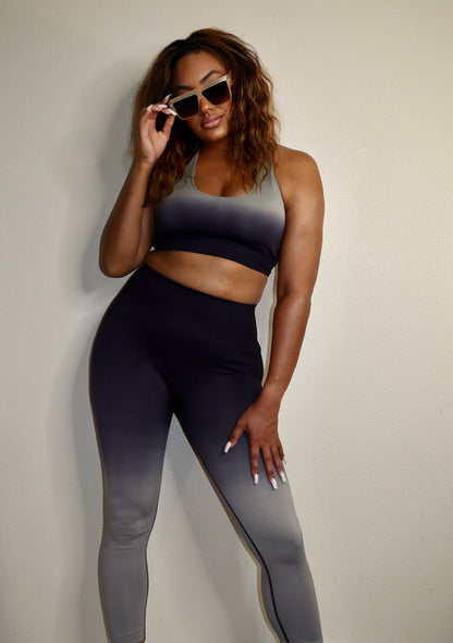 Ombré High Waist Tummy Control Sculpt Legging Set