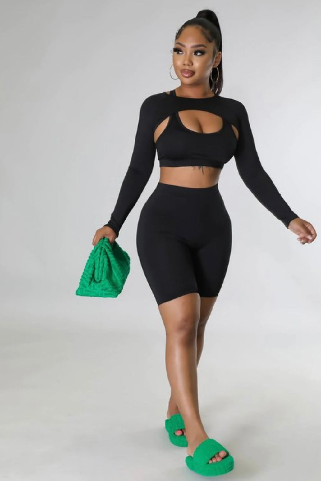 Always On The Go High Waist Tummy Control Athleisure Set