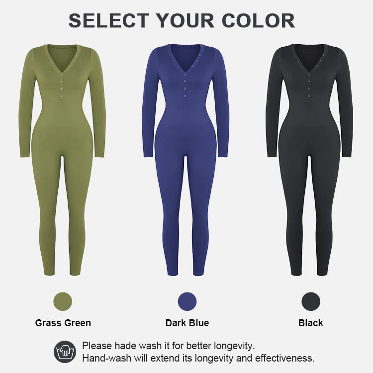 Tia Ribbed Waist Control Jumpsuit