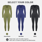 Tia Ribbed Waist Control Jumpsuit