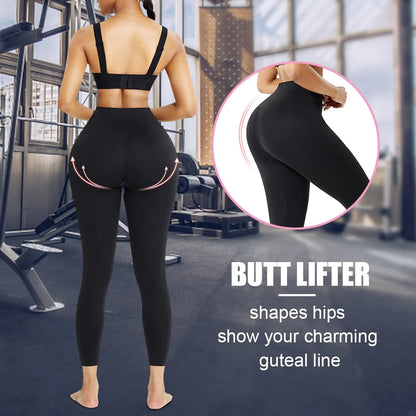 Kurves High Waist Tummy Control Shaper Leggings