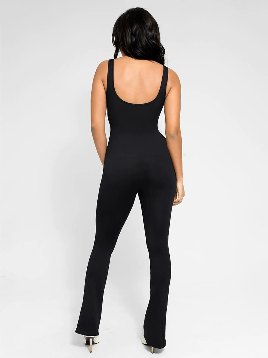 Effortless Snatched Seamless Flared Jumpsuit