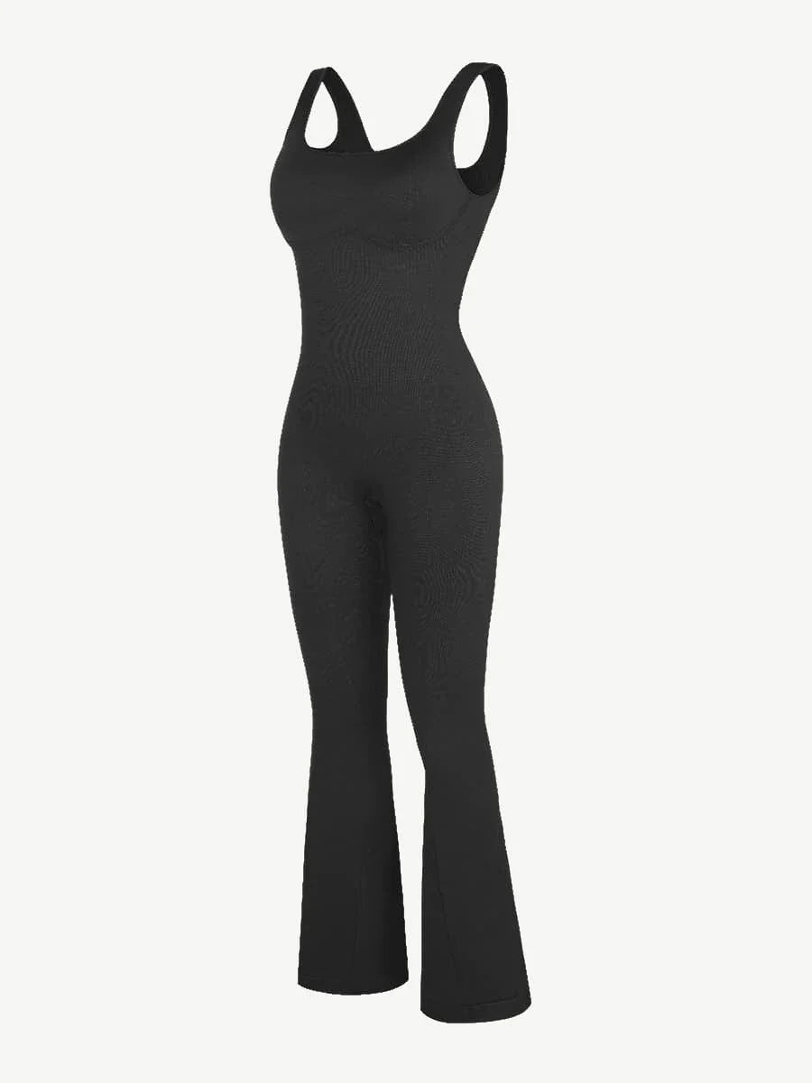 Effortless Snatched Seamless Flared Jumpsuit