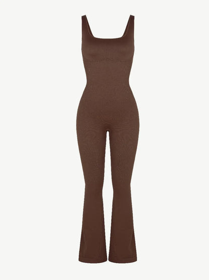 Effortless Snatched Seamless Flared Jumpsuit