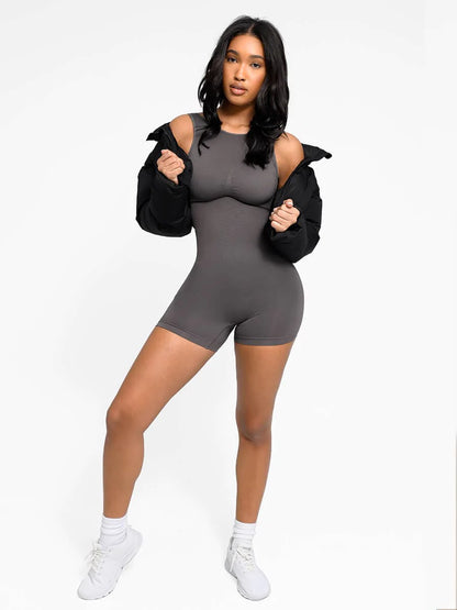 Sexy Back Tummy Control Shapewear Romper