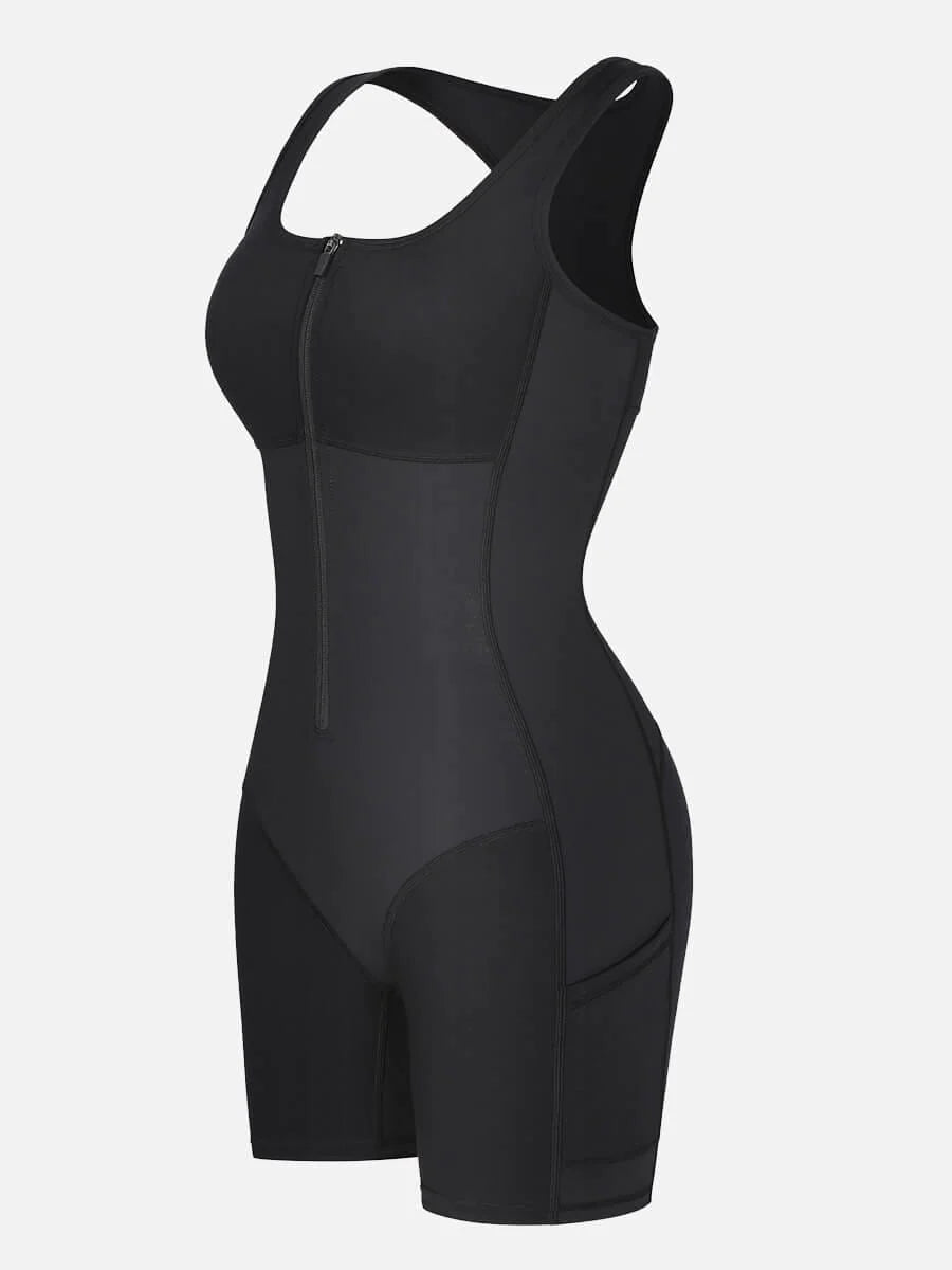 Power Athletic Sauna Bodyshaper Sculpting Jumpsuit