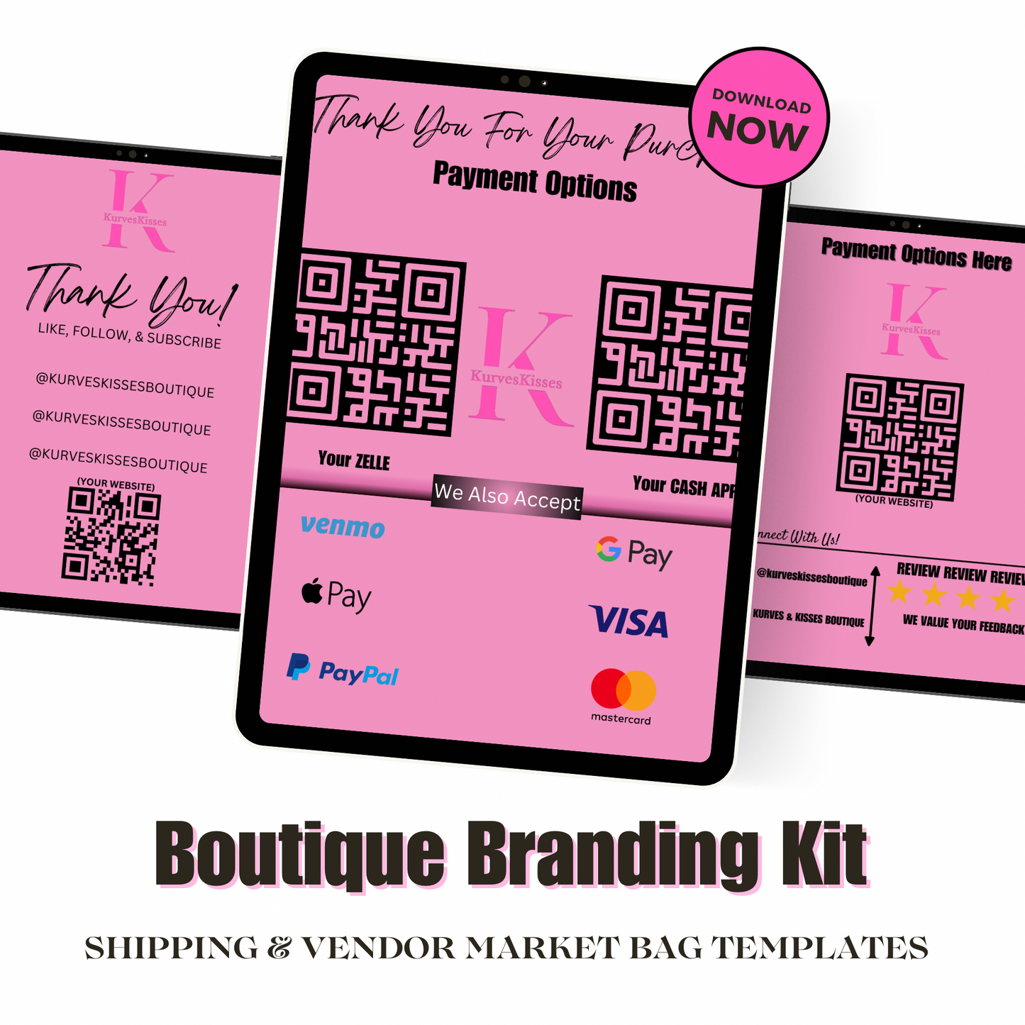 Boutique Marketing & Branding Kit-QR Code