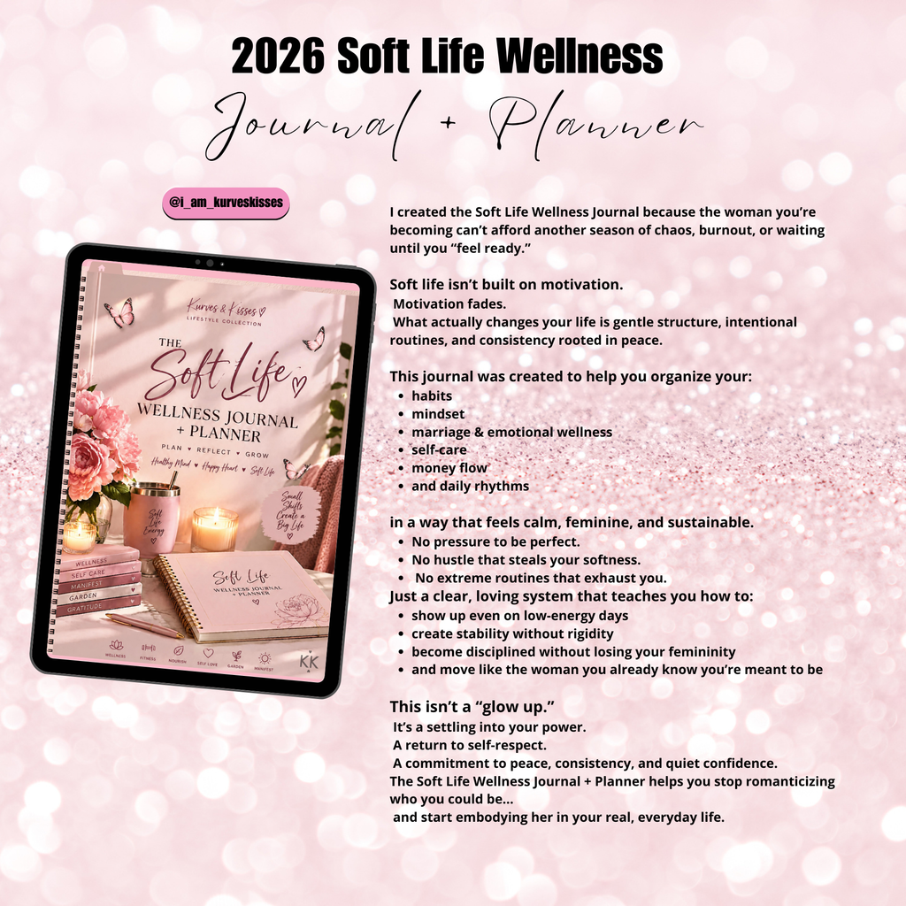 The Soft Life Wellness Journal Planner | GoodNotes, Notability (iPad & Tablet) | Soft Life Undated Planner, Life Planner | Daily Weekly Planner